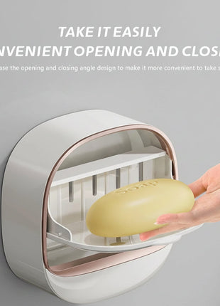 Wall-Mounted  Drain Soap Holder for Bathroom & Kitchen