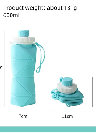 Silicon Portable Travel Smart Water Bottle