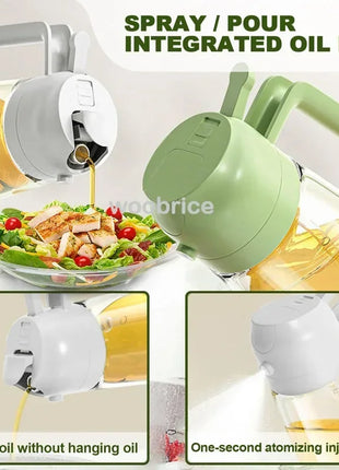 2-in-1 Oil Spray Bottle for Cooking, BBQ & Kitchen Use