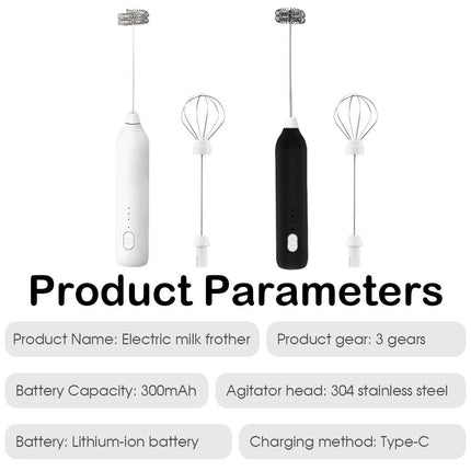 Rechargeable Electric Hand Coffee Mixer