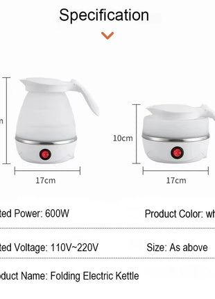 Foldable 600ML Travel Electric Kettle