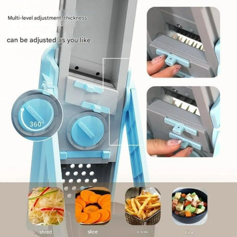 5-in-1 Adjustable Vegetable Chopper, Slicer & Dicer