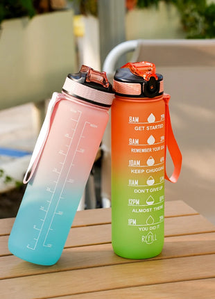 Sports Water Bottle With Leak Proof Flip Top Lid