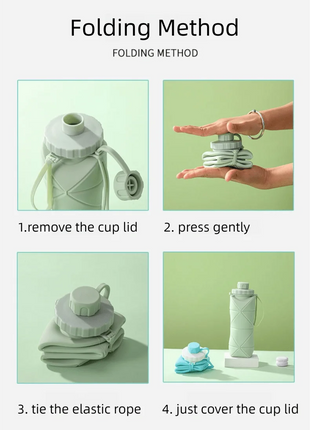 Silicon Portable Travel Smart Water Bottle