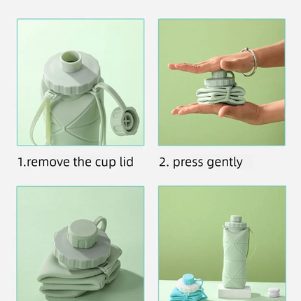 Silicon Portable Travel Smart Water Bottle