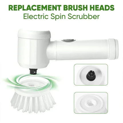 Electric Scrubber Brush with 5 Brush Heads