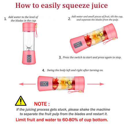 USB Rechargeable  Electric blender.