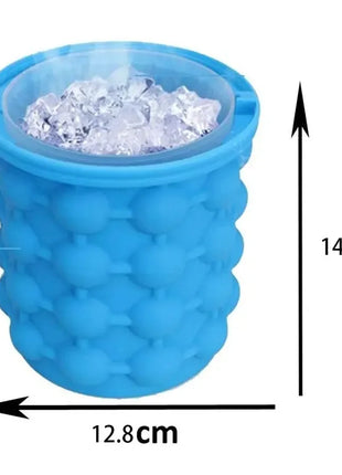 Portable Silicone Ice Cube Maker Bucket