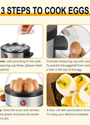 350W Electric Egg Boiler – 6 Eggs Capacity