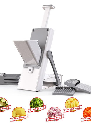 5-in-1 Adjustable Vegetable Chopper, Slicer & Dicer