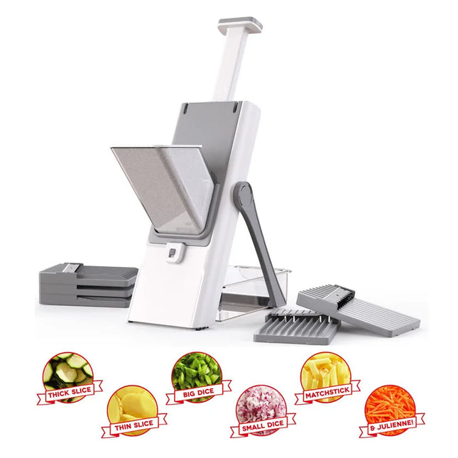 5-in-1 Adjustable Vegetable Chopper, Slicer & Dicer