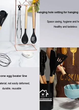 12-Piece Non-Stick Silicone Utensil Set