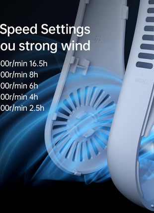Rechargeable 5000mAh Neck Fan
