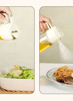 2-in-1 Oil Spray Bottle for Cooking, BBQ & Kitchen Use