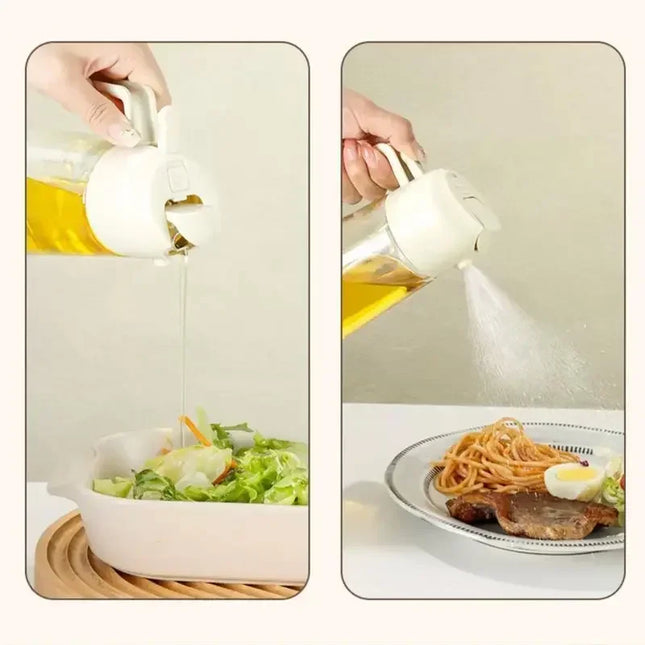 2-in-1 Oil Spray Bottle for Cooking, BBQ & Kitchen Use