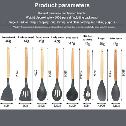 Silicone Utensil Set (12-Pc)