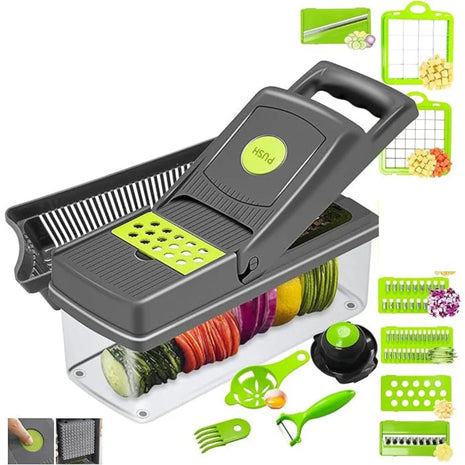 16-in 1  Multifunctional Vegetable Chopper Set