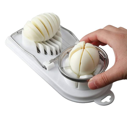 2 in 1 Stainless Steel Egg Cutter & Splitter