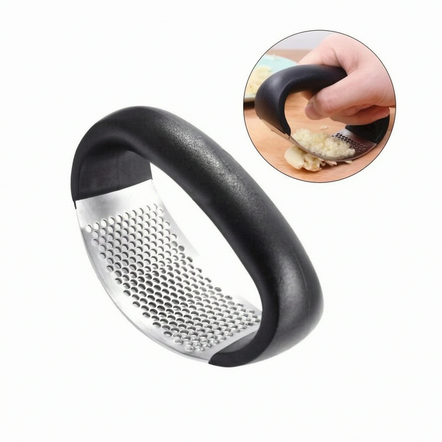 Easy-Press Stainless Steel Garlic Crusher